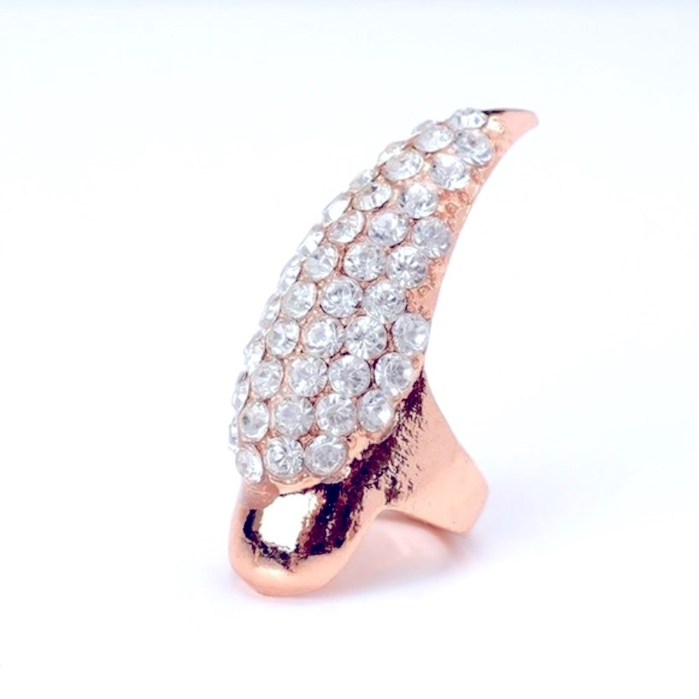 Pinky Exaggerated Long Nails Punk Style Tip Ring 1.5 in x 1.5 in.